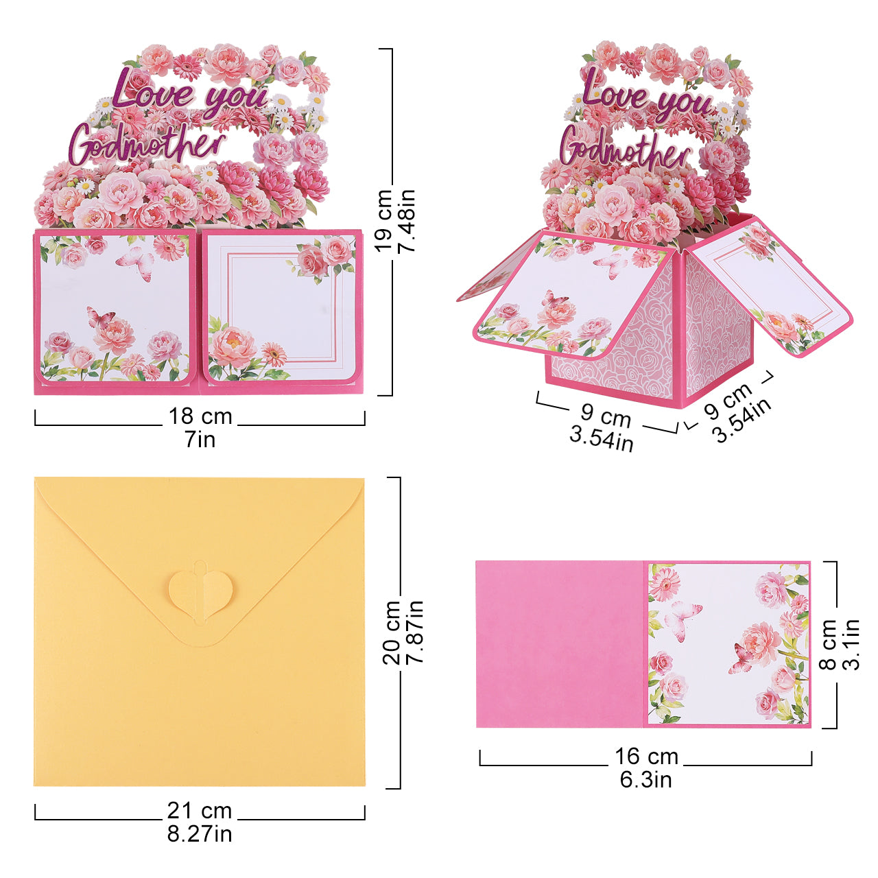 Love You Flower Box Pop Up Card