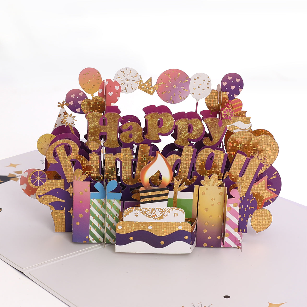 Birthday Cake & Balloon Pop Up Card