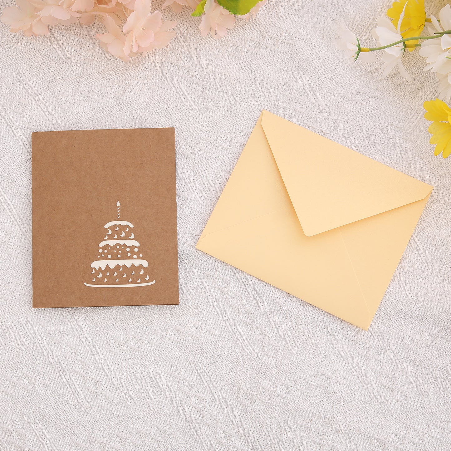 Laser Cut Birthday Cake Pop Up Card