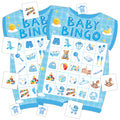 Baby Boy Shower Bingo Game Card Set