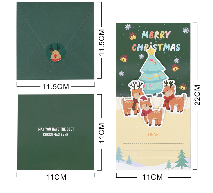 Merry Christmas Pop Up Card