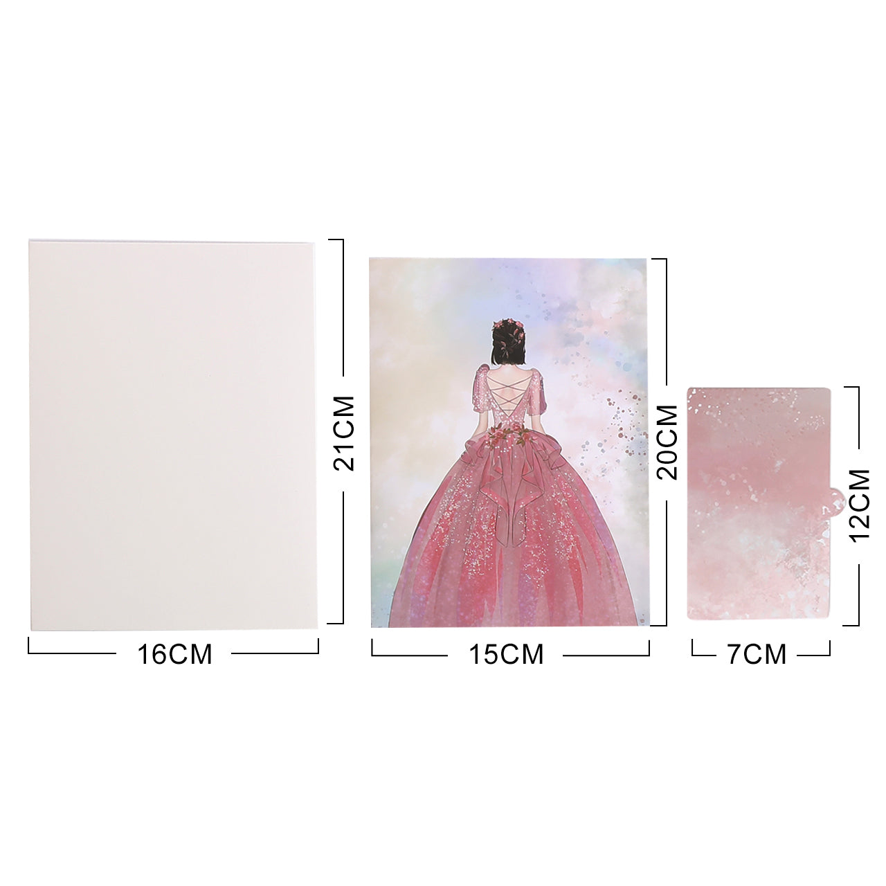 Princess Ball Gown Pop Up Card