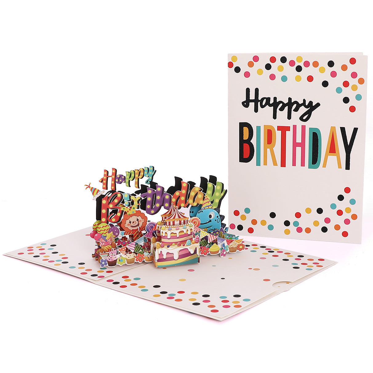 Happy Birthday Confetti Pop Up Card