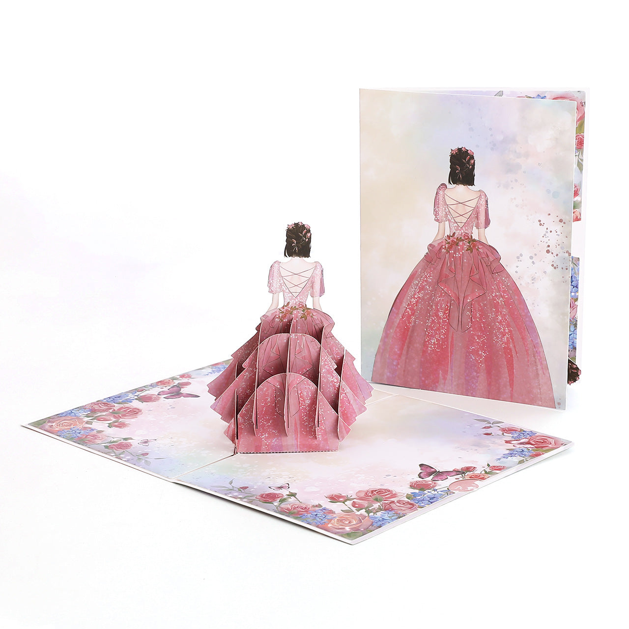 Princess Ball Gown Pop Up Card
