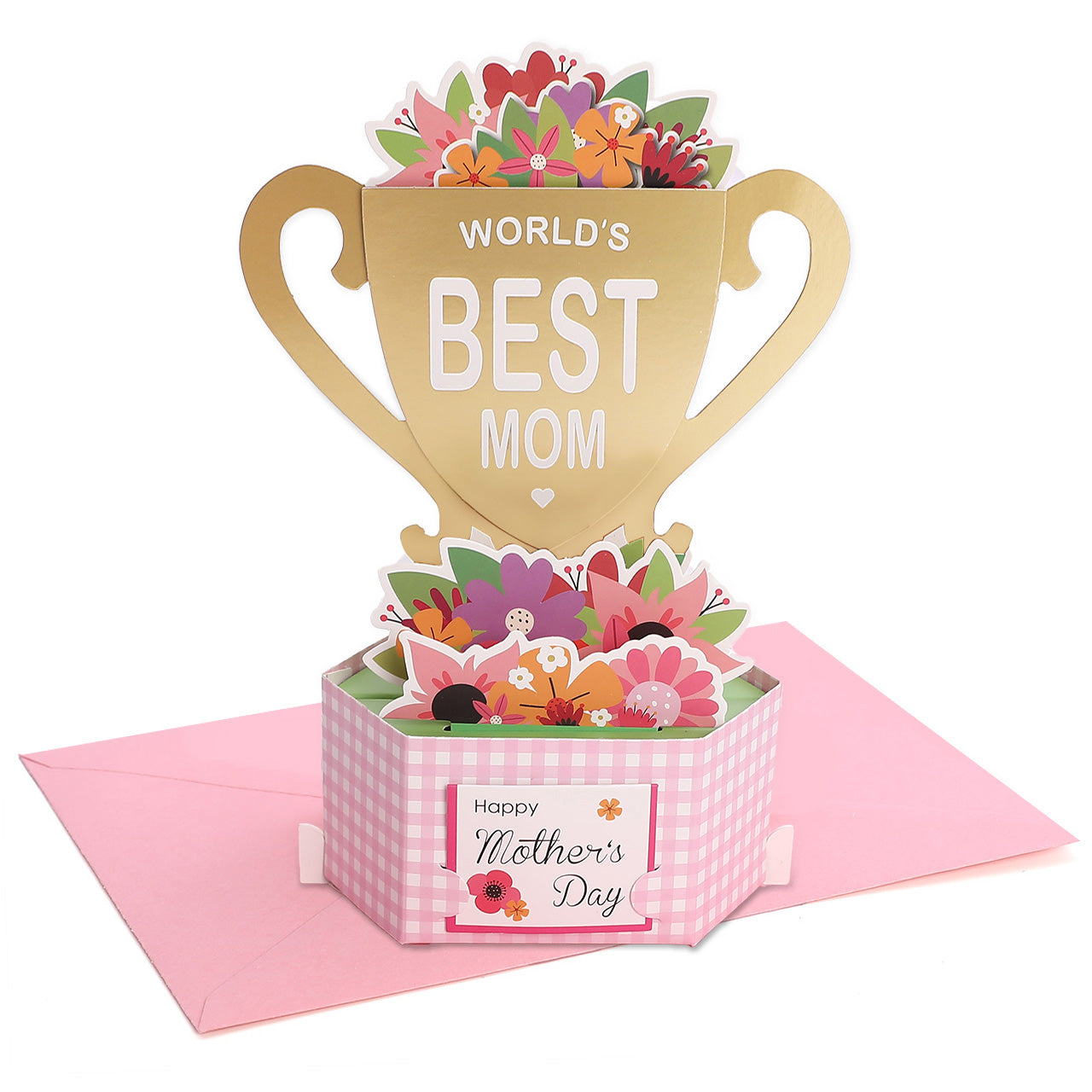 World's Best Grandma & Mom Pop Up Card