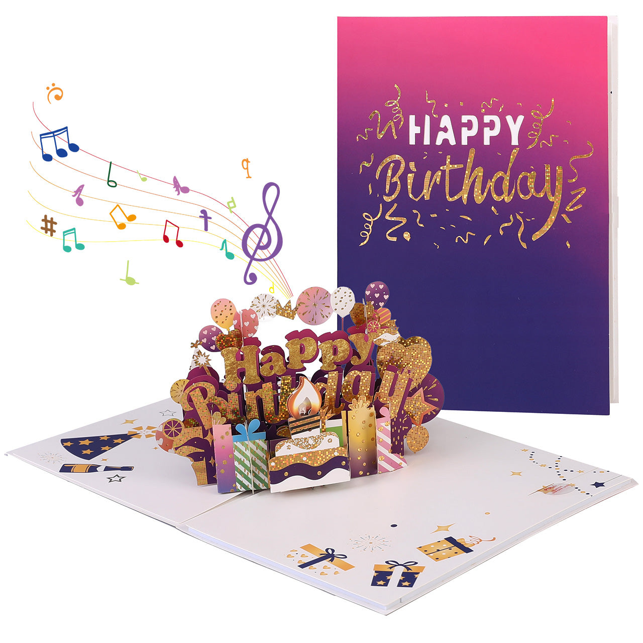 Happy Birthday Musical Pop Up Card