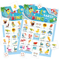 Pool Party Bingo Game Cards Set