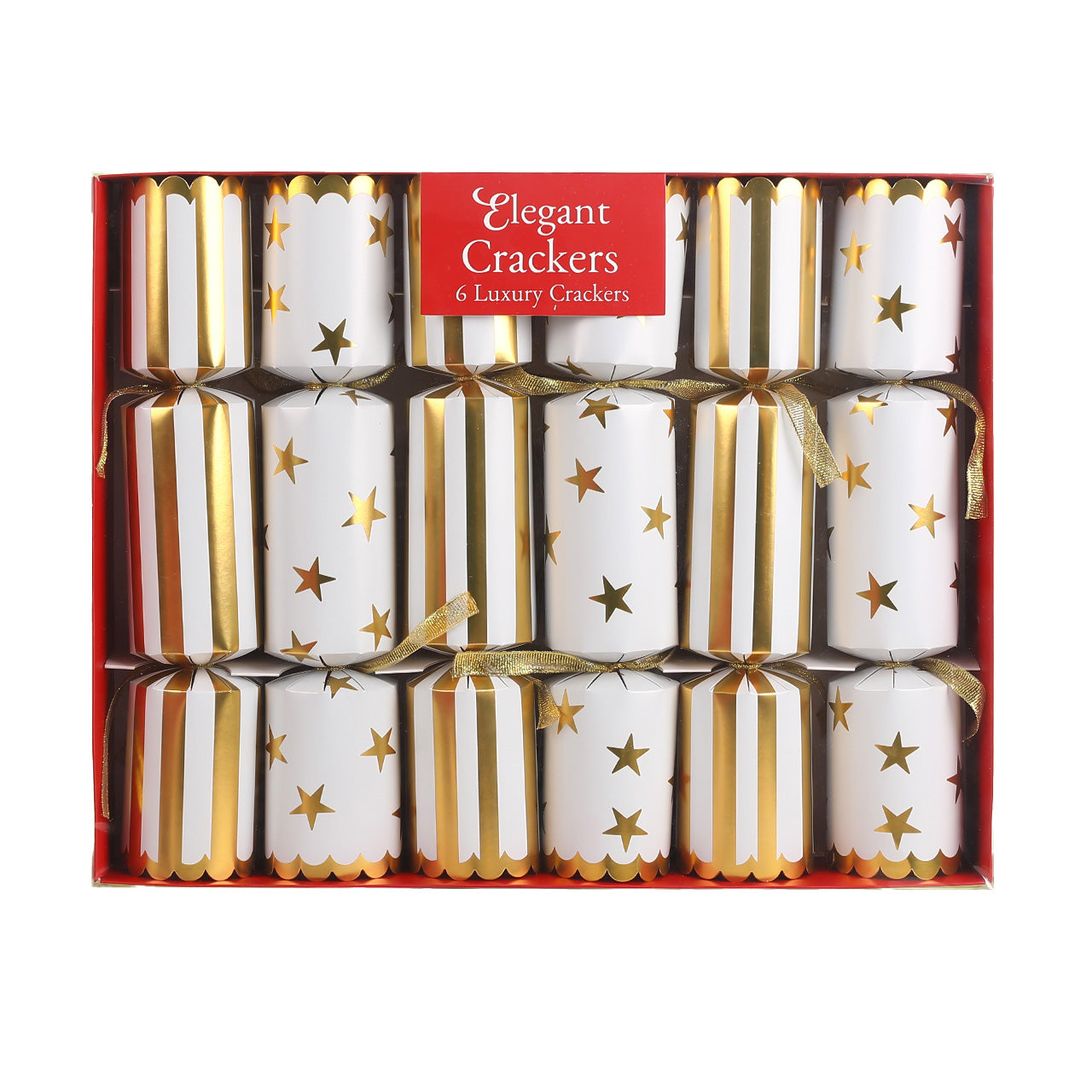 Elegant Christmas Crackers 12in - Set of 6