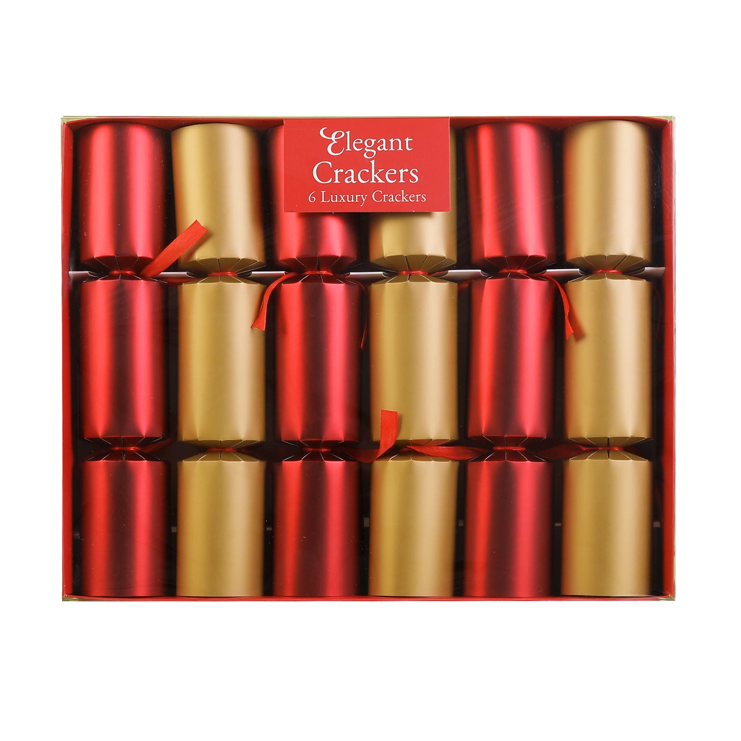 Luxury Plaid Christmas Crackers 12in - Set of 6