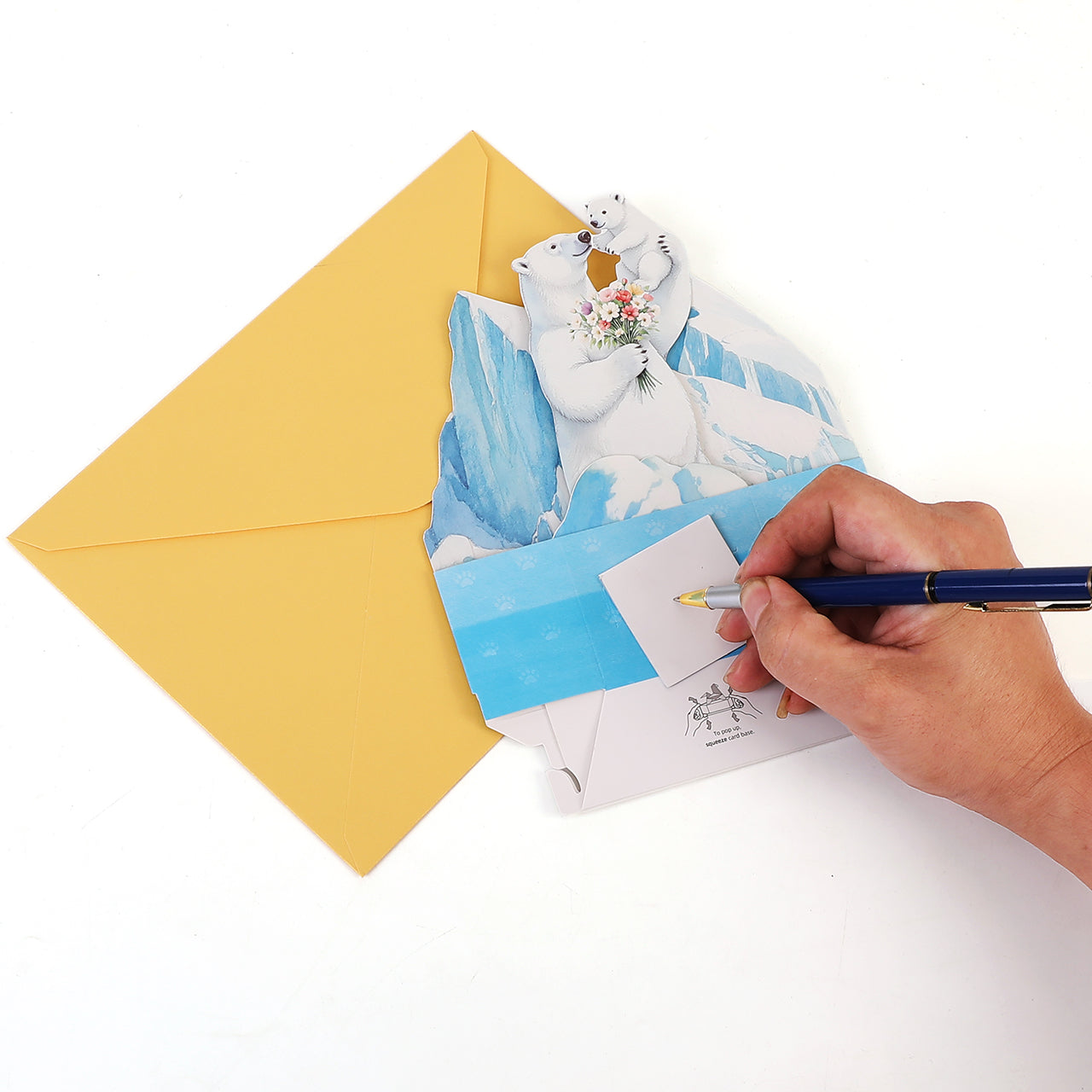 Best Mom Ever Polar Bear Pop Up Card