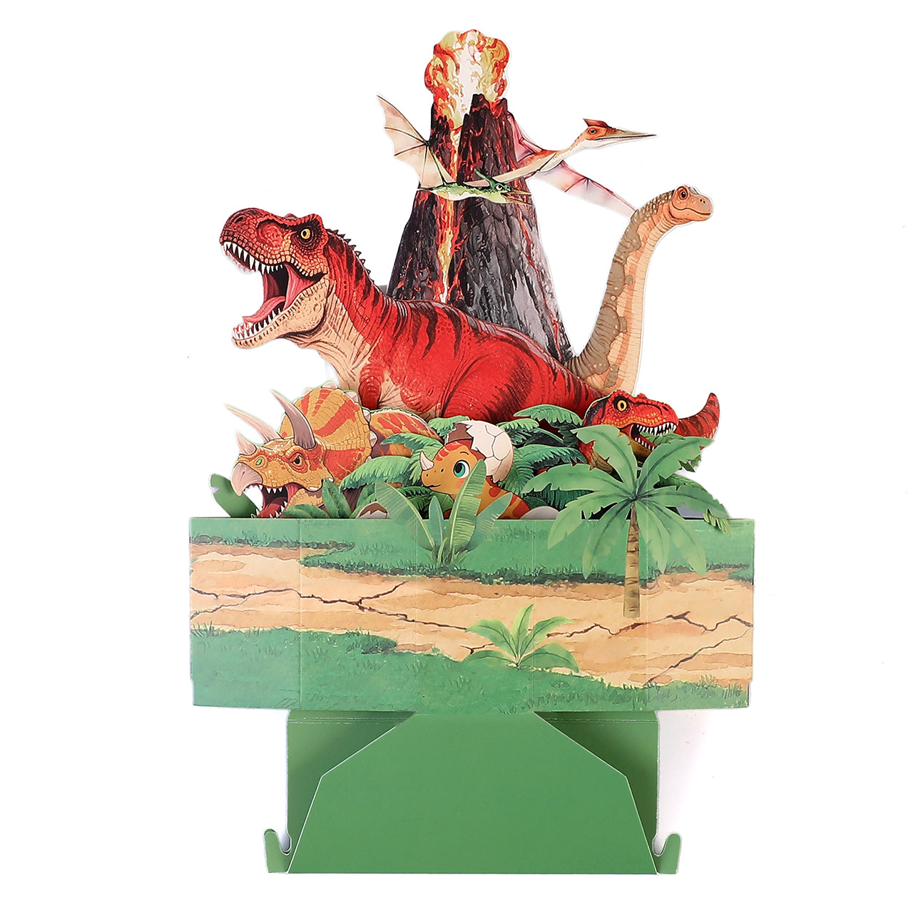 Dinosaur Birthday Pop Up Card