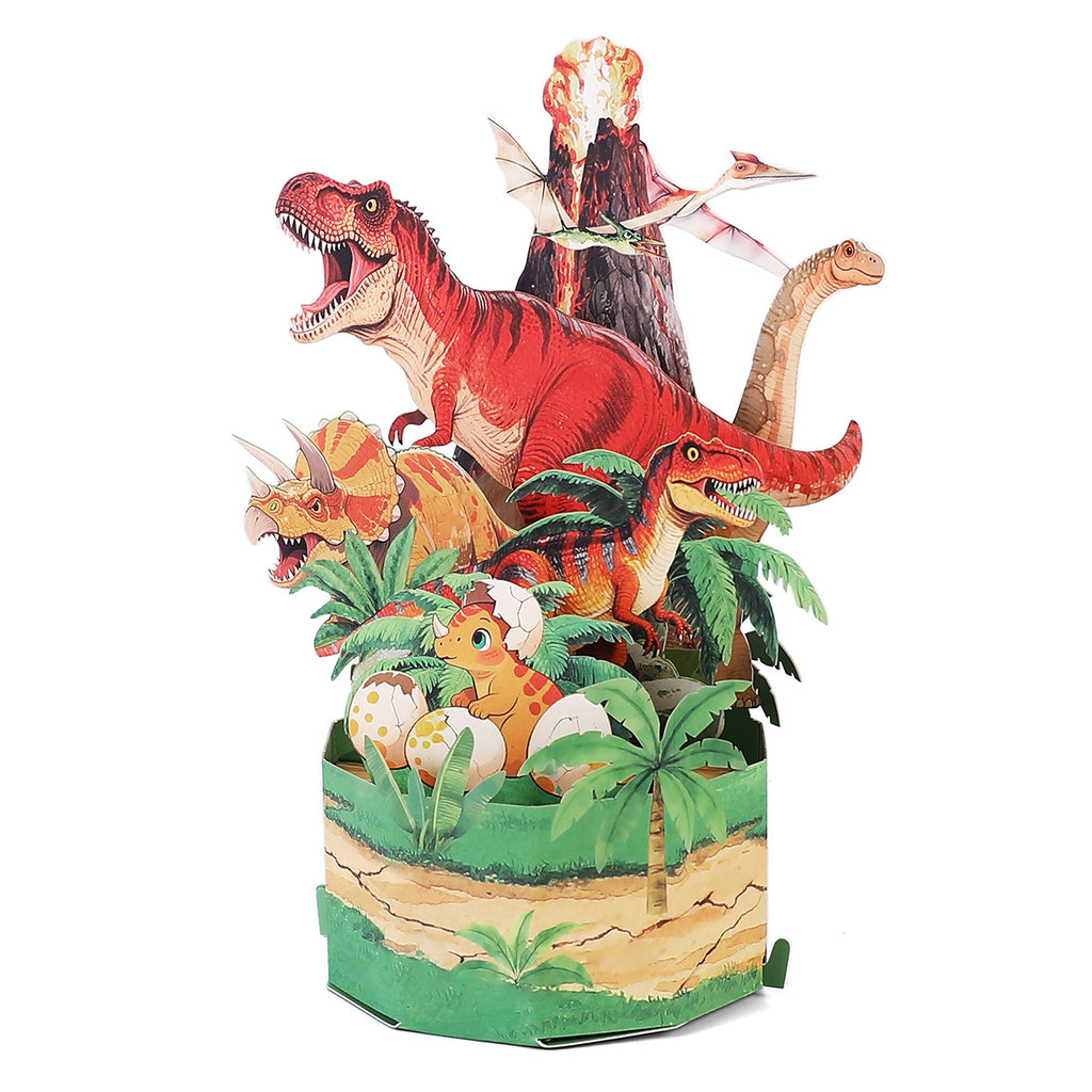 Dinosaur Birthday Pop Up Card