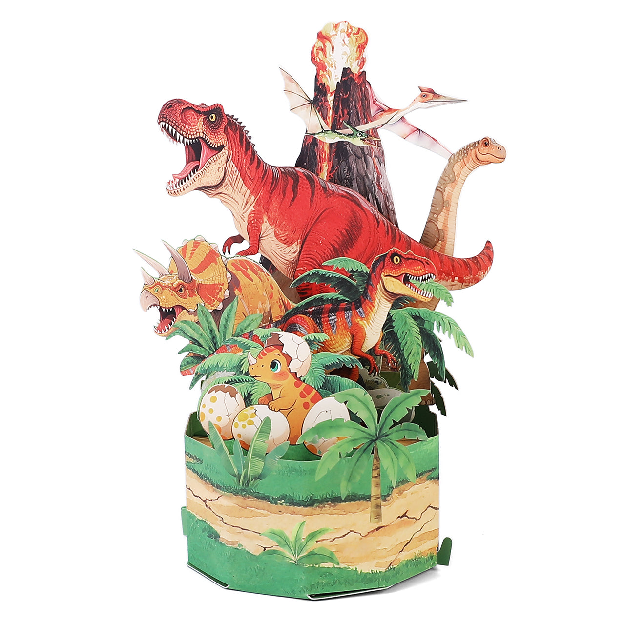 Dinosaur Birthday Pop Up Card