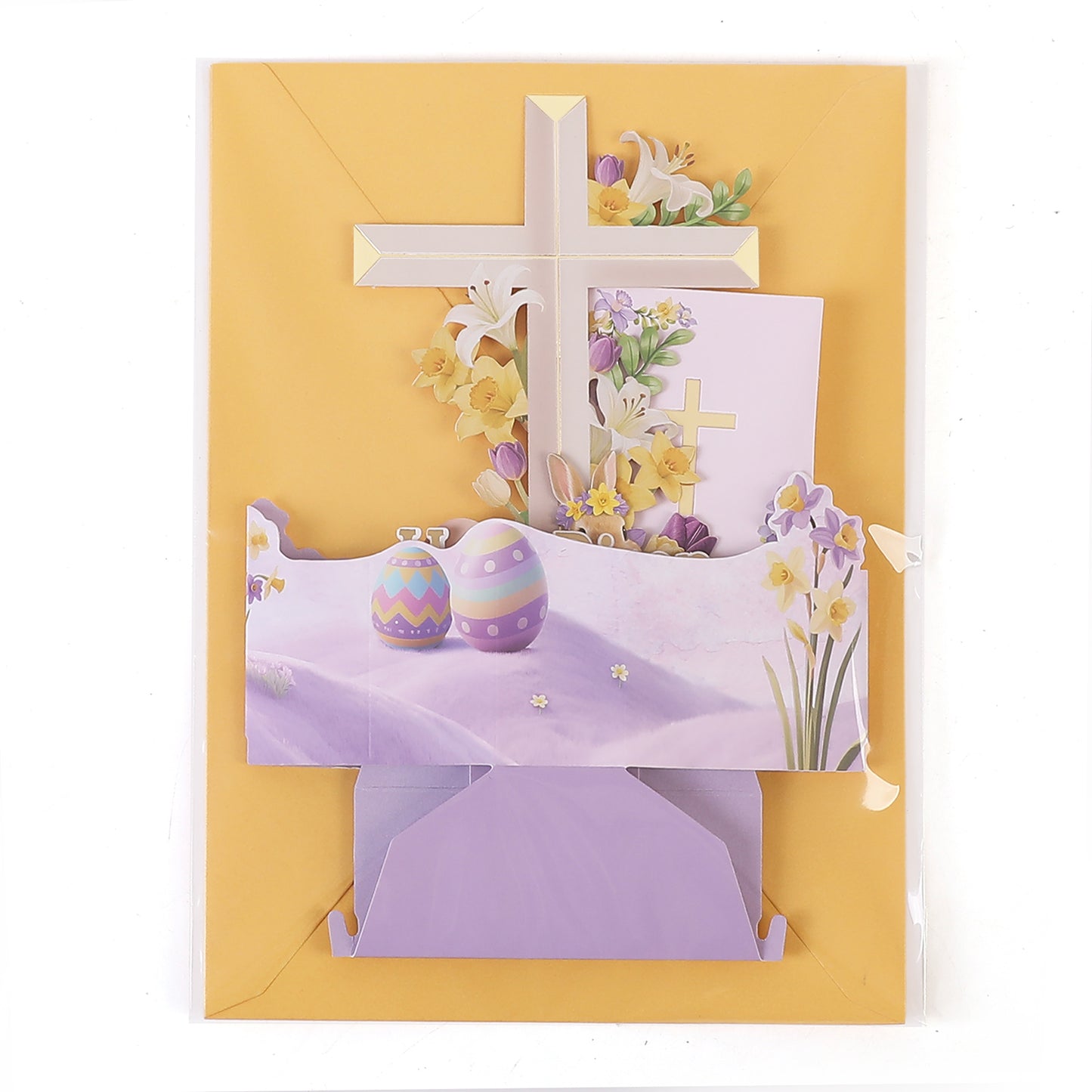 He is Risen Easter Cross Pop Up Card
