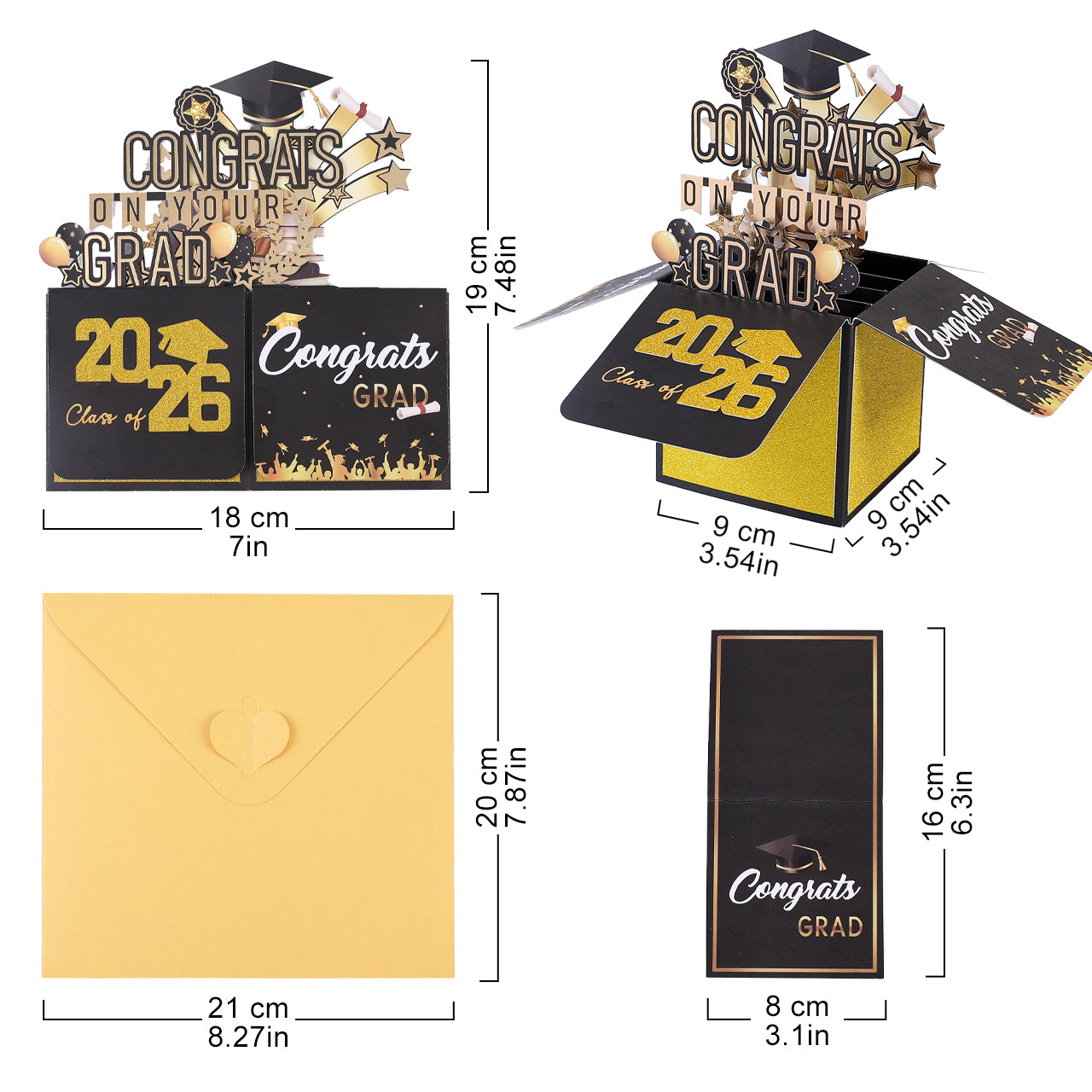 Class of 2026 Graduation Pop Up Card