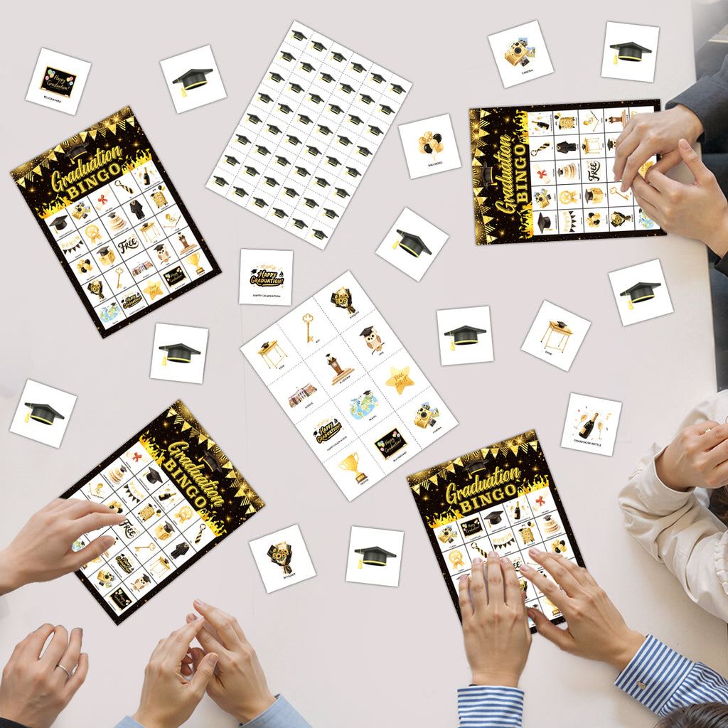 Graduation Bingo Game Card Set