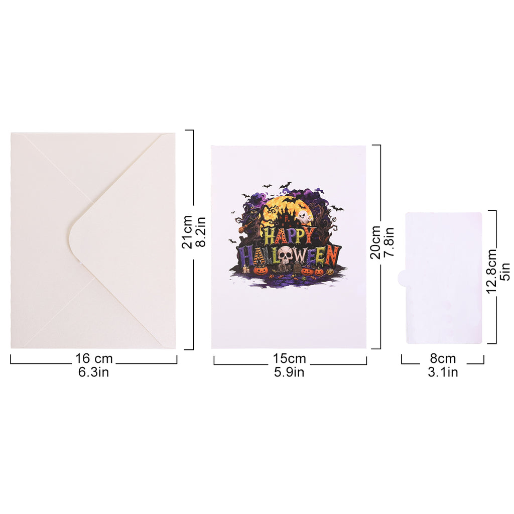 Happy Halloween Haunted Castle Pop Up Card