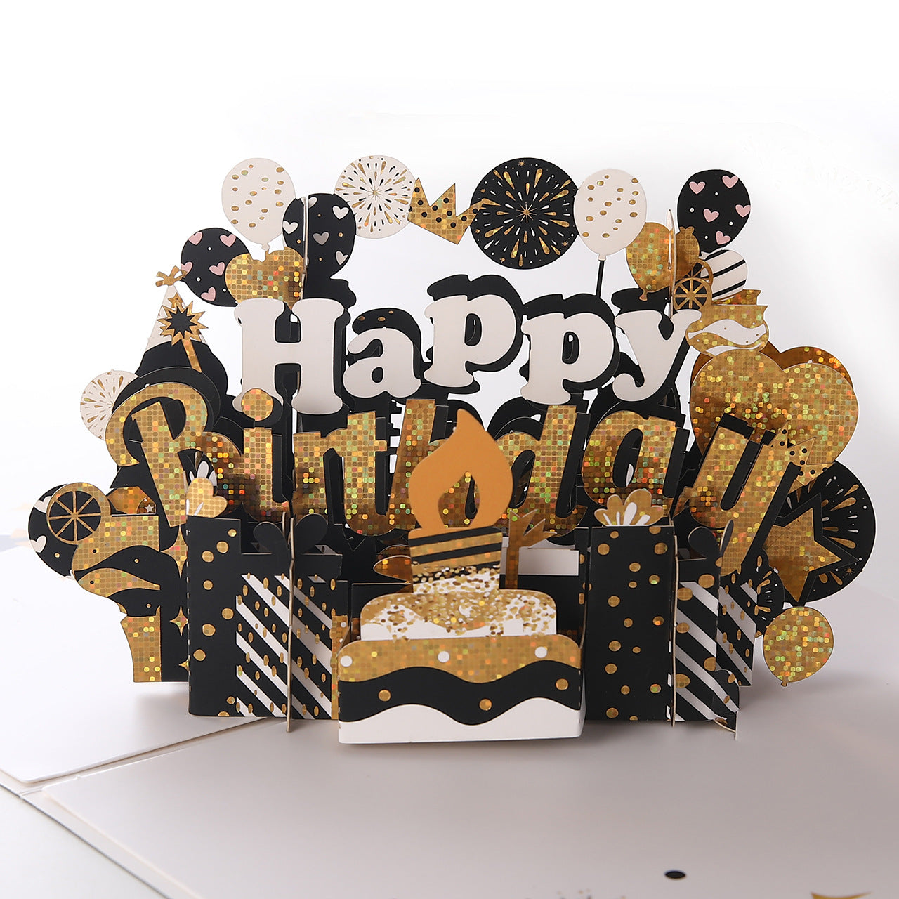 Birthday Cake & Balloon Pop Up Card