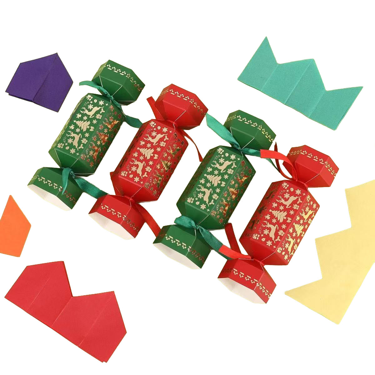 Elegant Christmas Crackers 12in - Set of 6