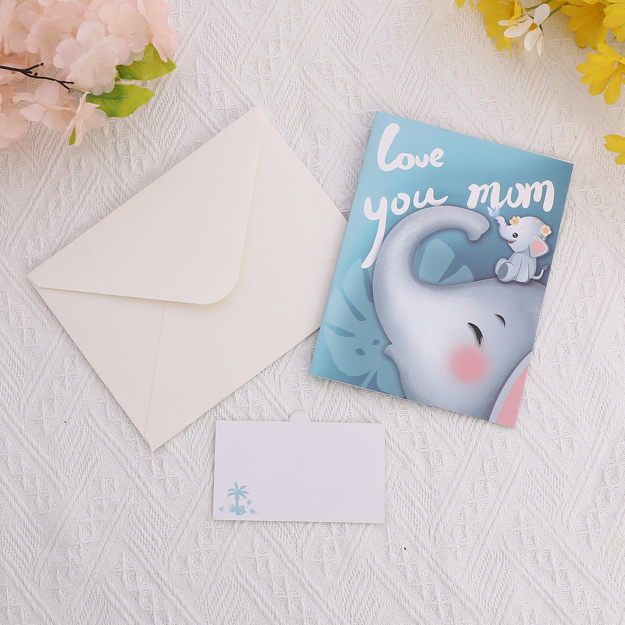 Love You Mum Elephant Pop Up Card