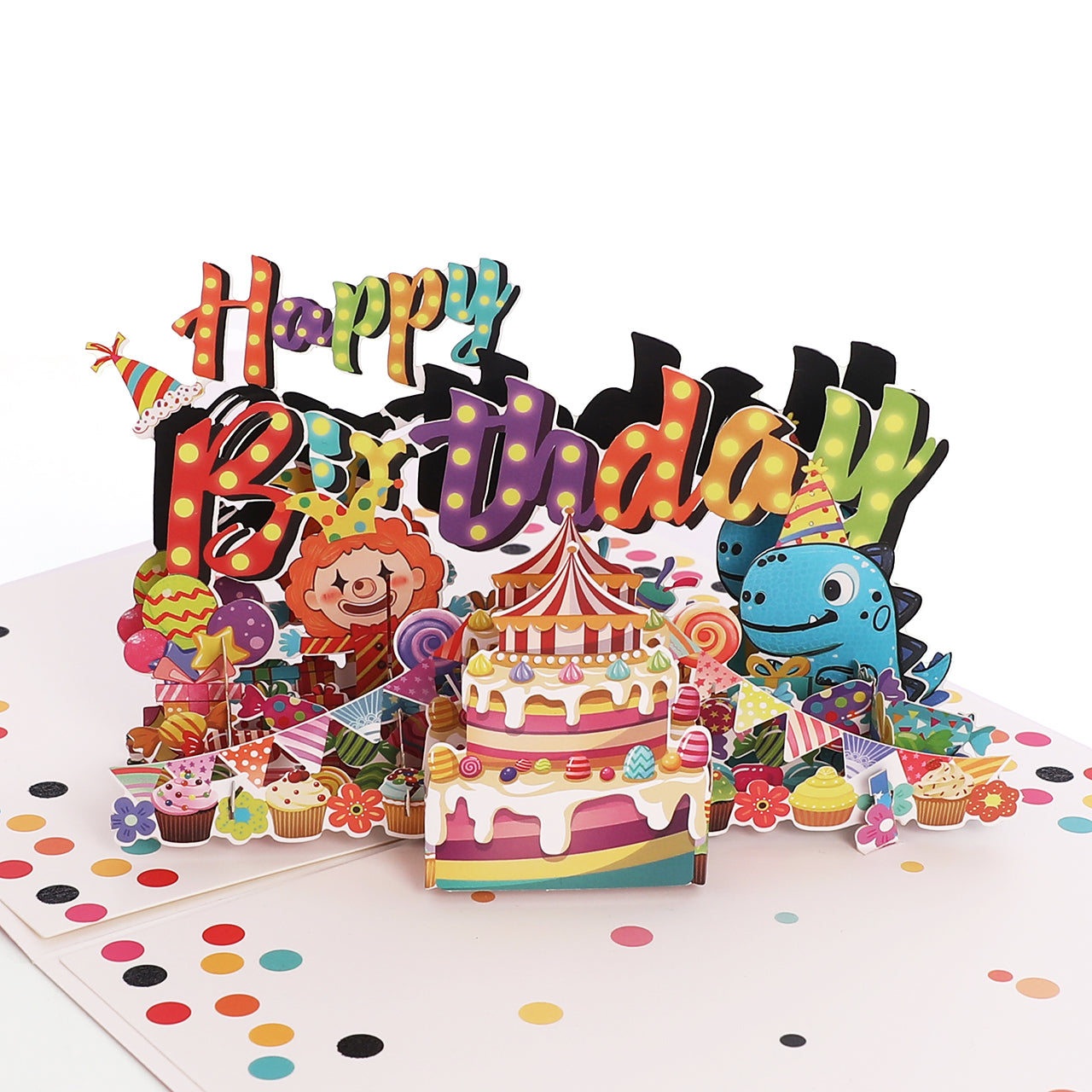 Happy Birthday Confetti Pop Up Card