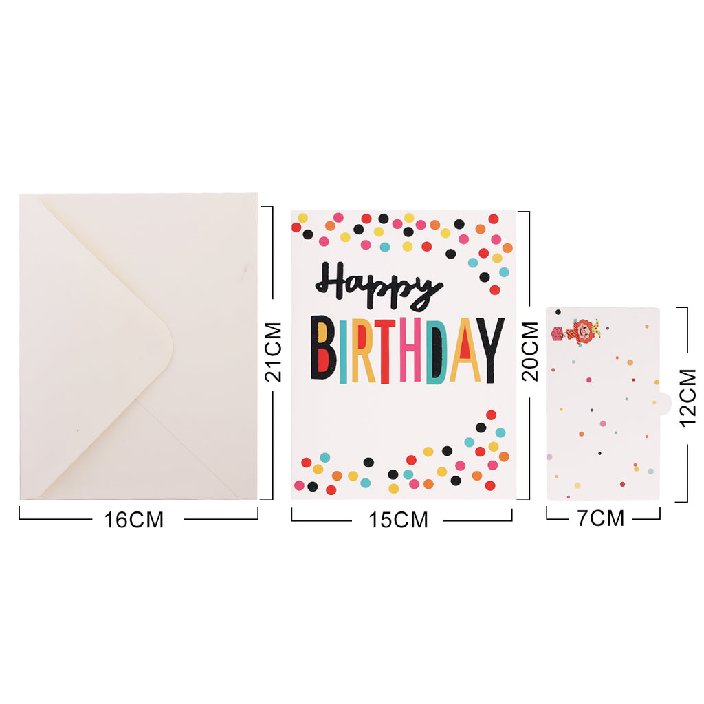 Happy Birthday Confetti Pop-Up Card