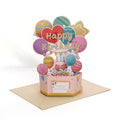 Birthday Colorful Balloon Pop-Up Card