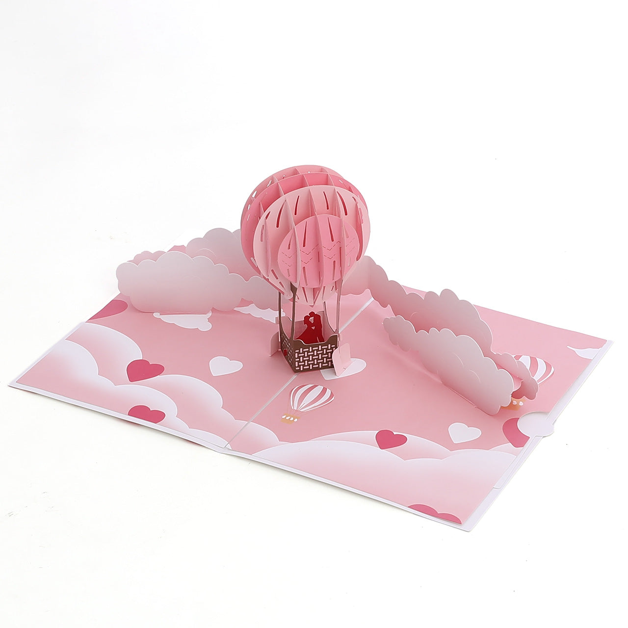 Air Balloon Valentine's Pop Up Card