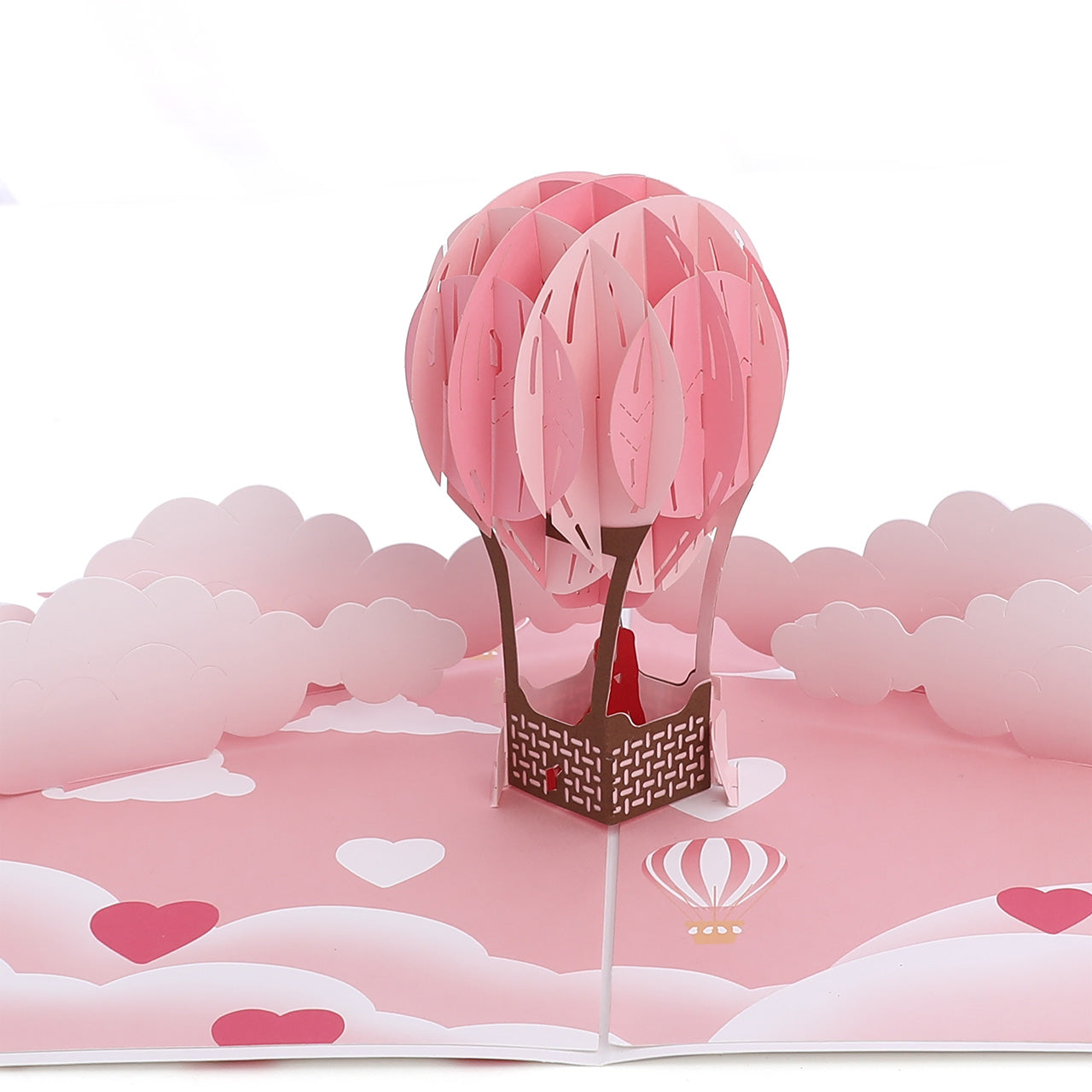 Air Balloon Valentine's Pop Up Card