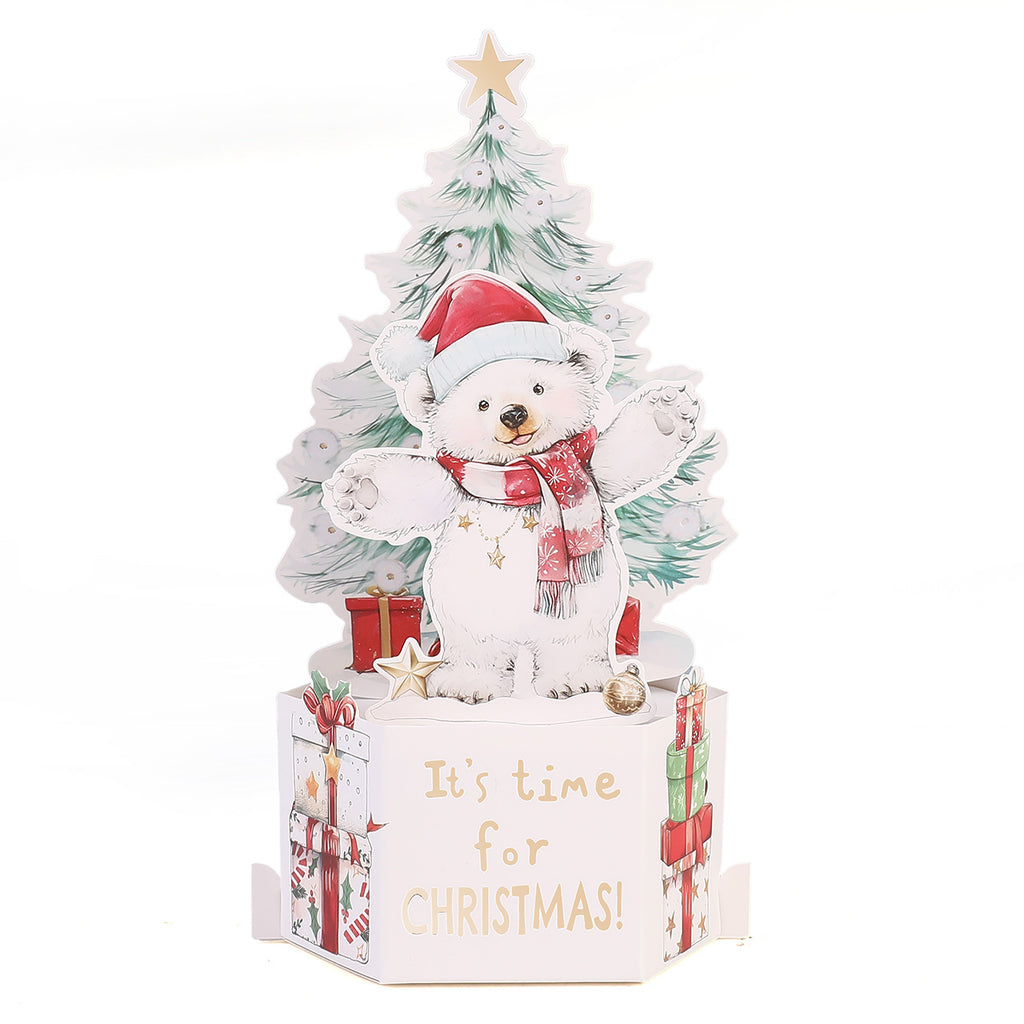 Polar Bear Christmas Pop-Up Card