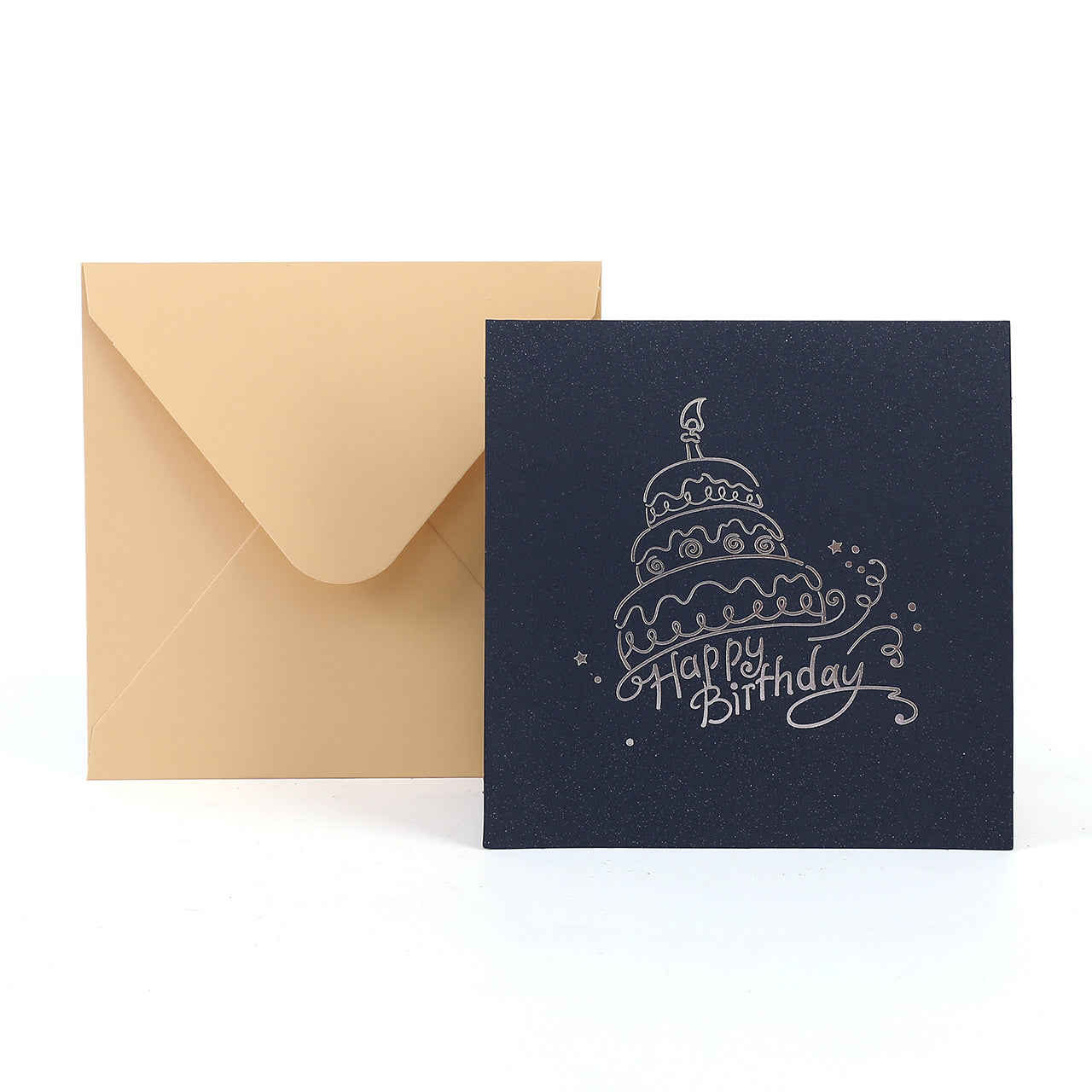 Laser Cut Birthday Cake Pop Up Card