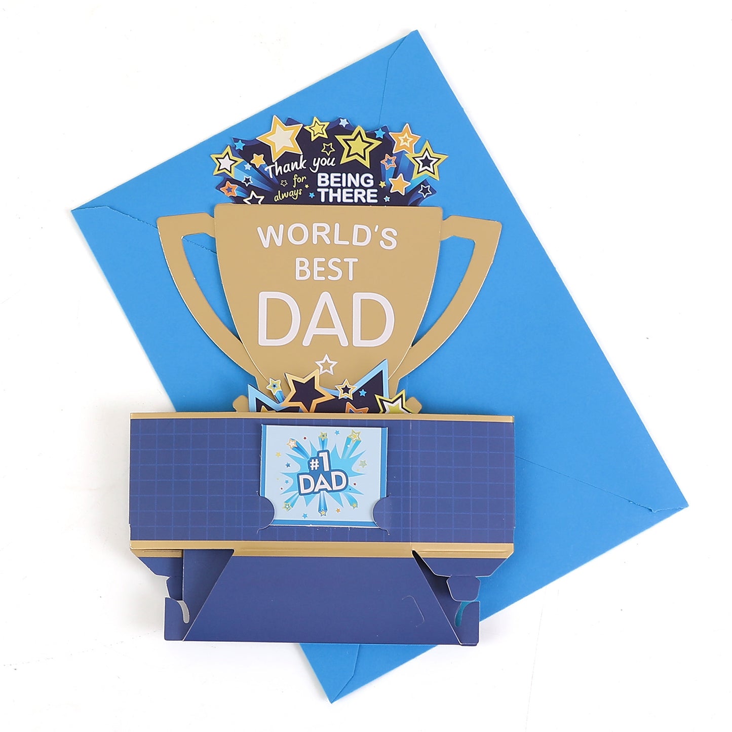 World's Best Dad Pop Up Card