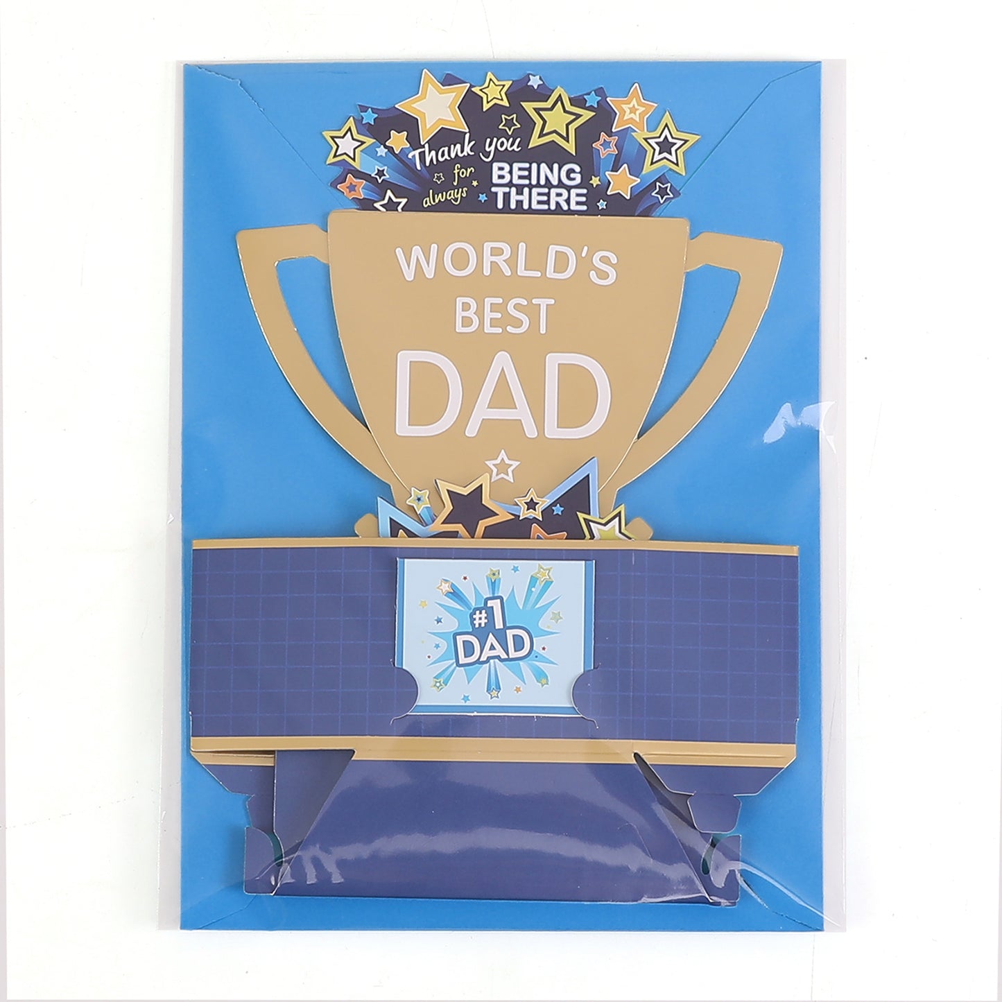 World's Best Dad Pop Up Card