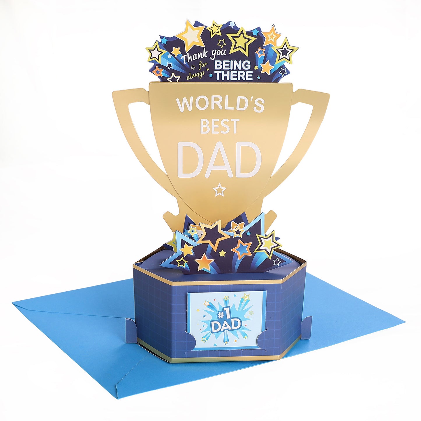 World's Best Dad Pop Up Card