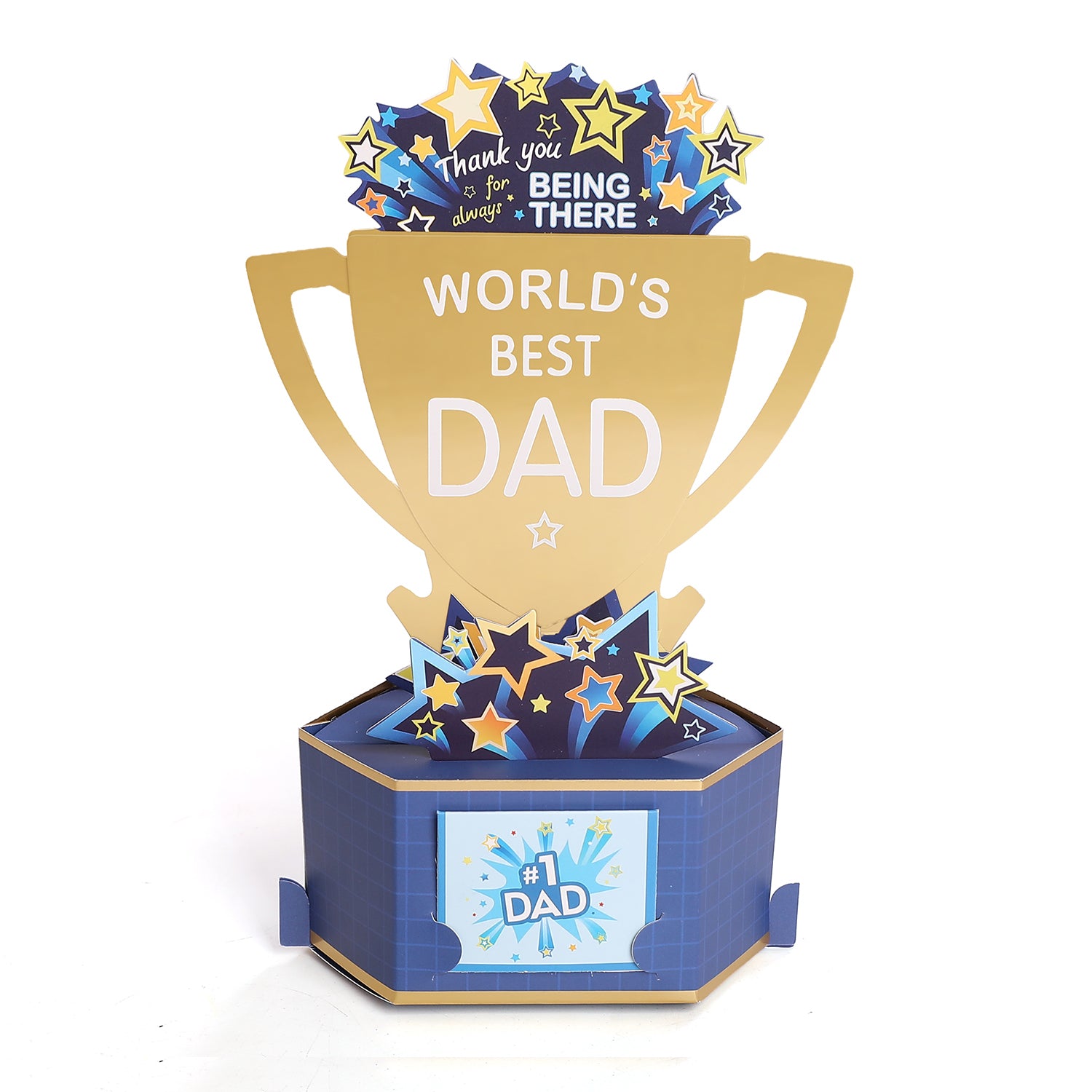 World's Best Dad Pop Up Card