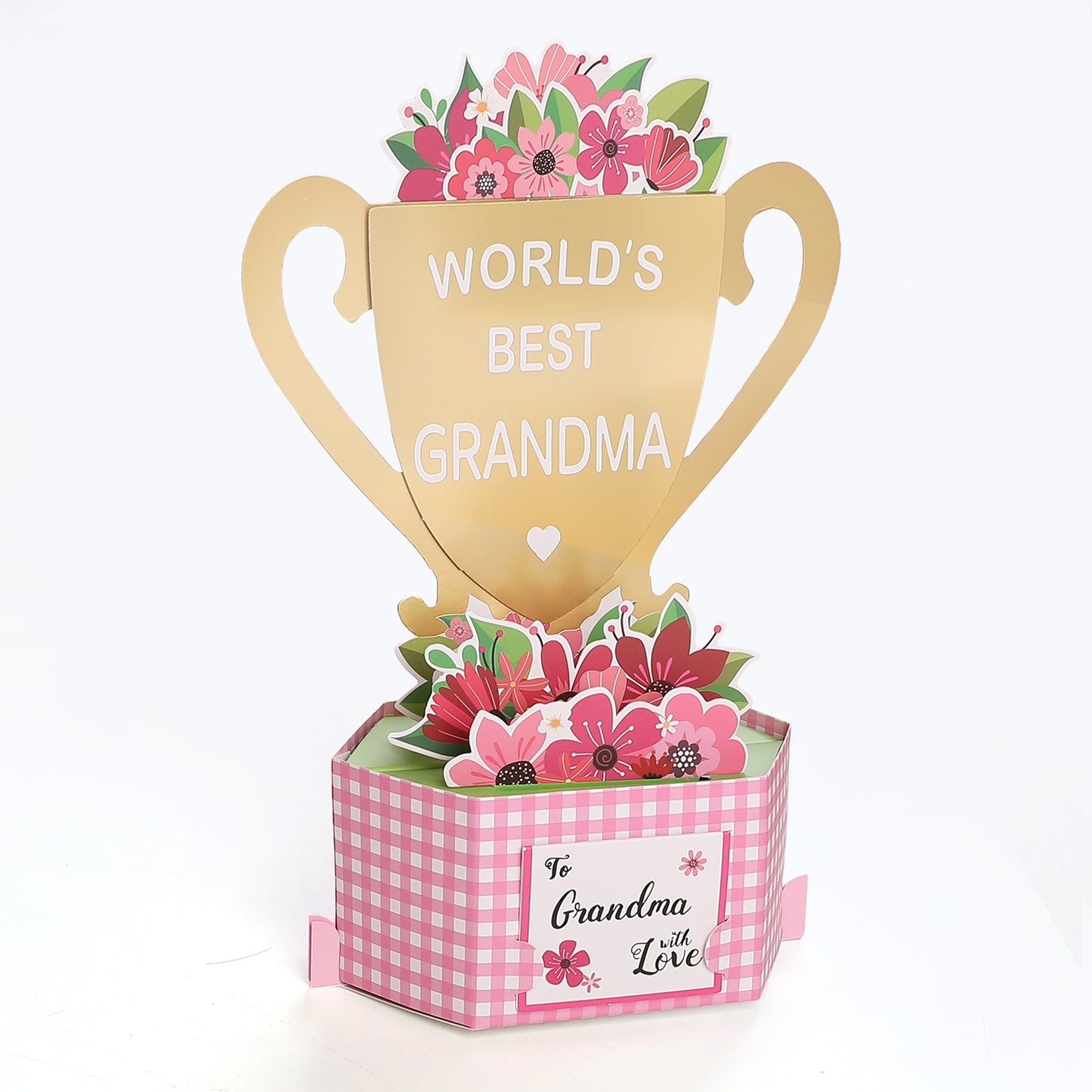 World's Best Grandma & Mom Pop Up Card