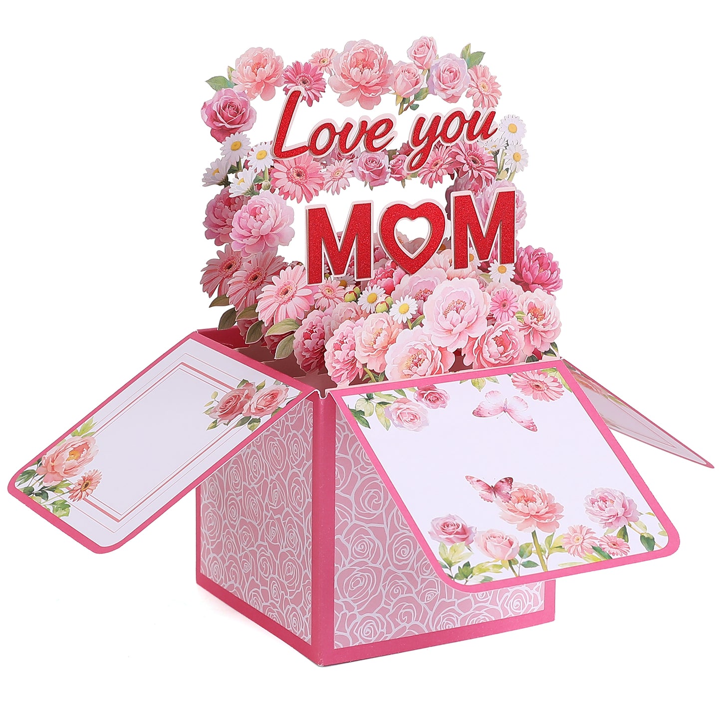 Love You Flower Box Pop Up Card