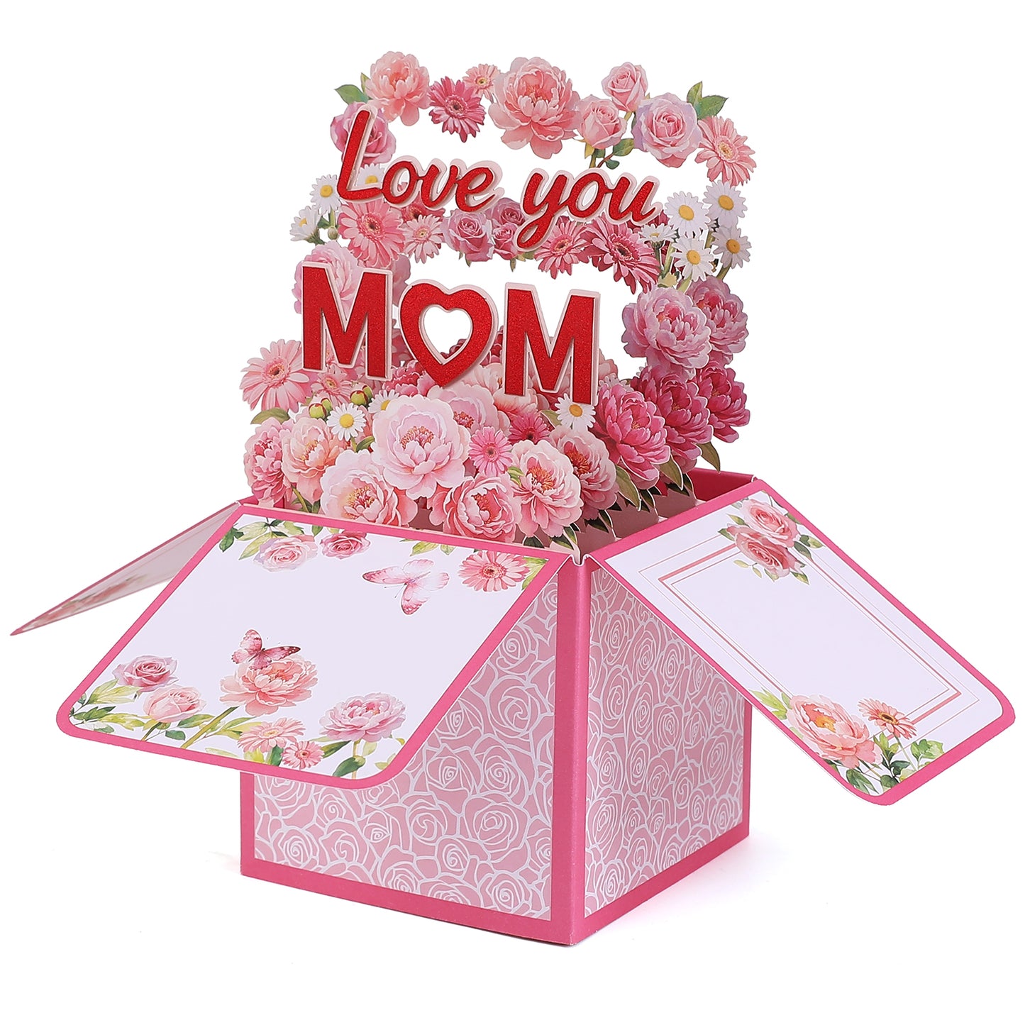 Love You Flower Box Pop Up Card