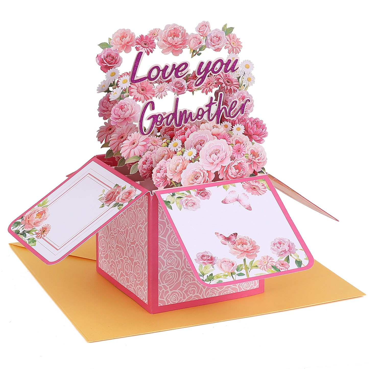 Love You Flower Box Pop Up Card