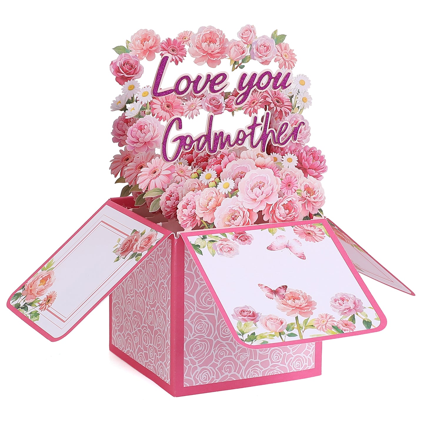 Love You Flower Box Pop Up Card