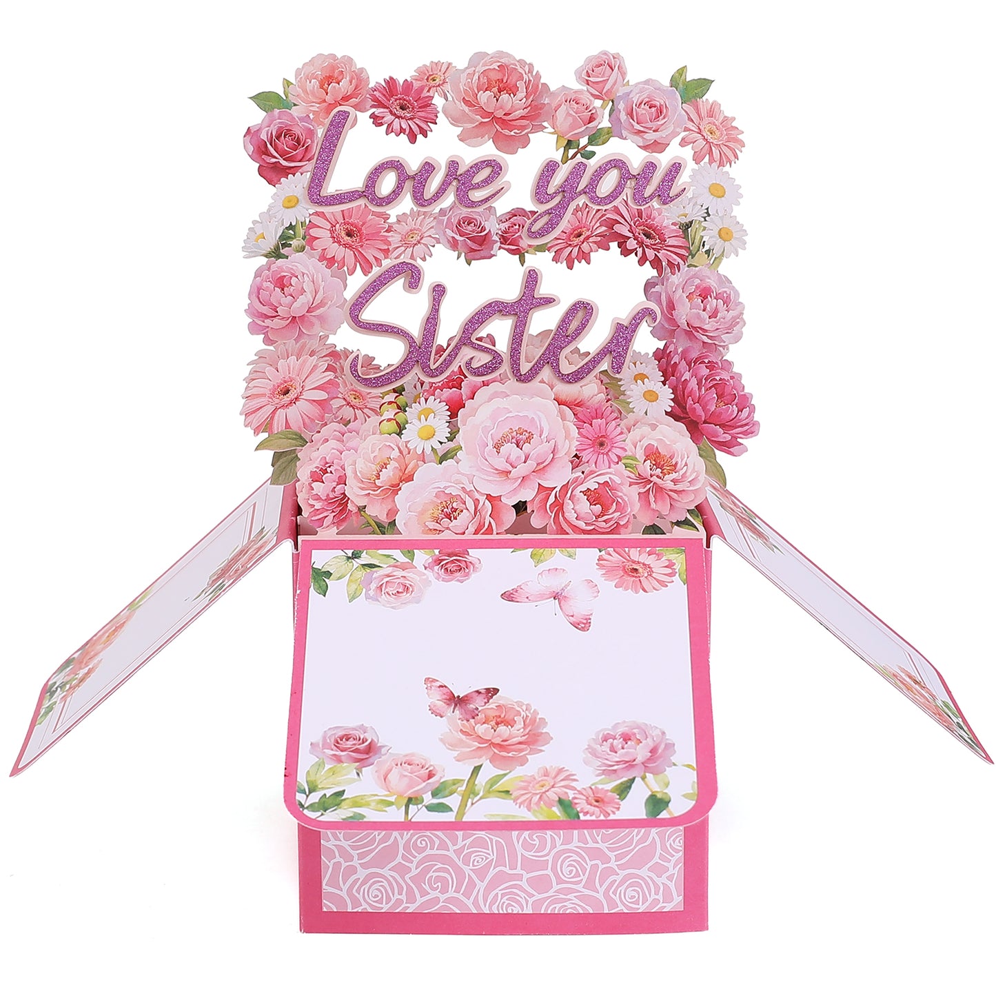 Love You Flower Box Pop Up Card