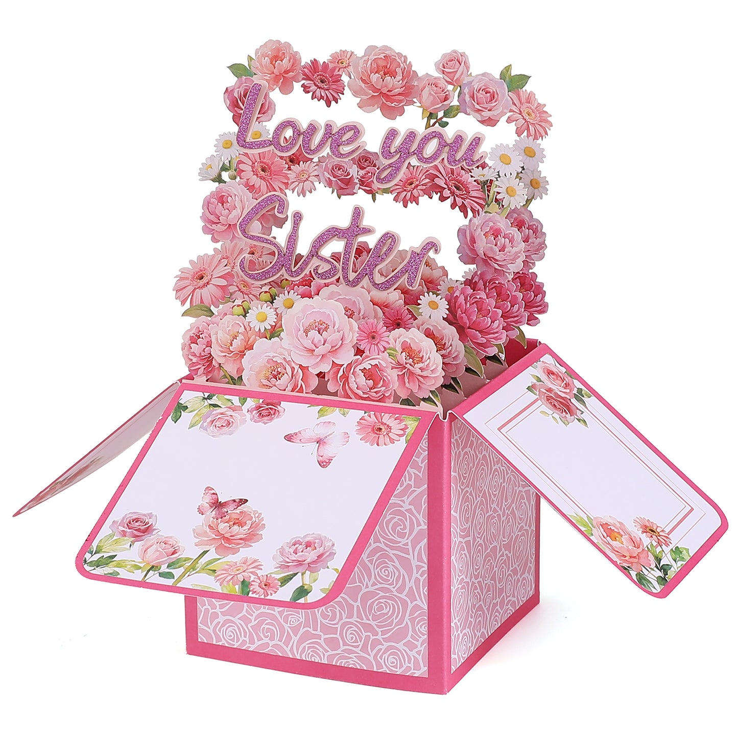 Love You Flower Box Pop Up Card