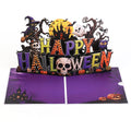 Happy Halloween Haunted Castle Pop Up Card