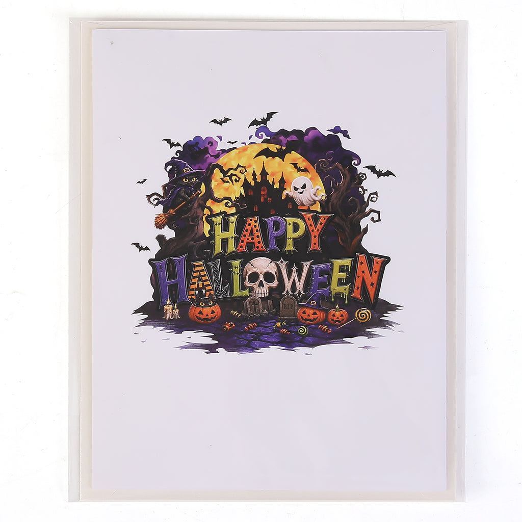 Happy Halloween Haunted Castle Pop Up Card